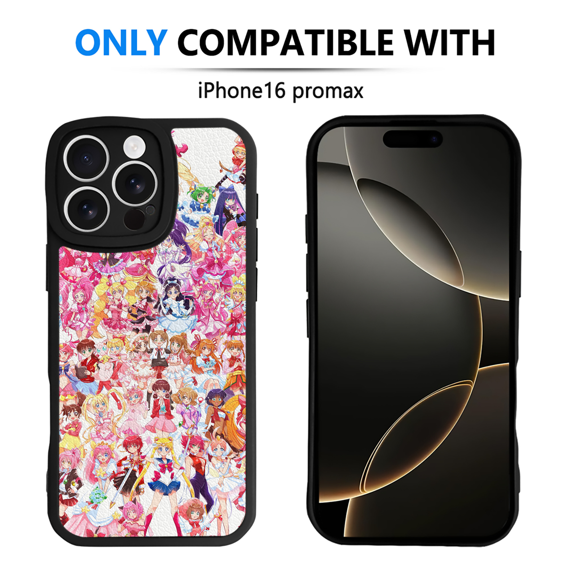 （画像用） 美少女戦士セーラームーン Sailor Moon 【iPhone 16シリーズ対応】シリコンスマホケース（レザー調） 材質：シリコン